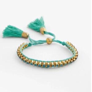 Chico’s Turquoise and Gold Adjustable Bracelet